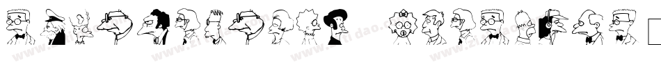 Springfield MugShots字体转换
